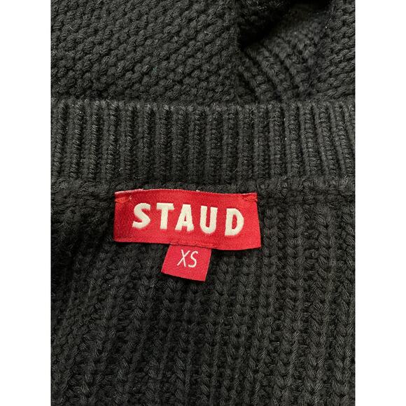 Staud 'Carnation' Black Rayon Dress Size XS - Picture 4 of 5